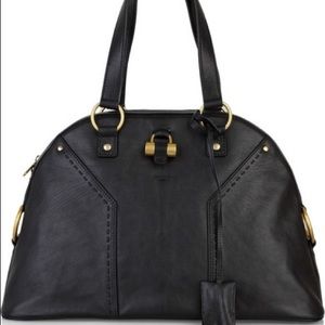 YSL Muse Xl Black with Gold Hardware